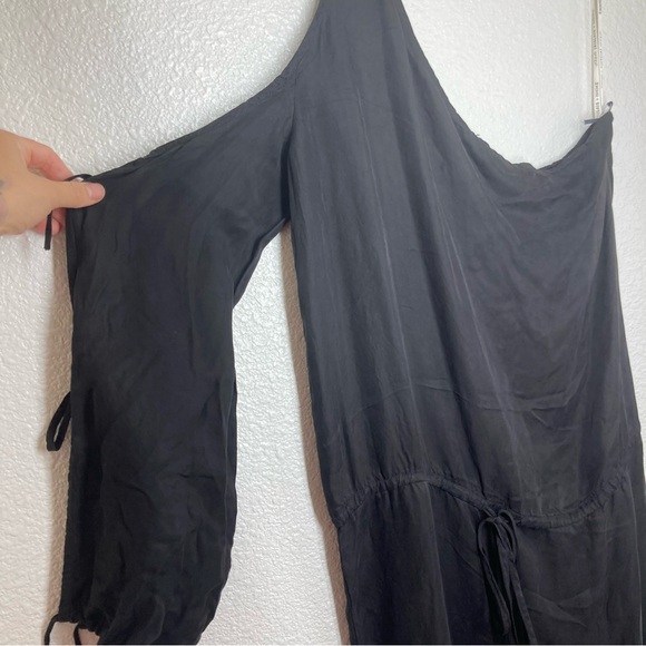 YFB YOUNG FABULOUS & BROKE Elodie Black One Shoulder Maxi Cupro Dress XS - Picture 5 of 16